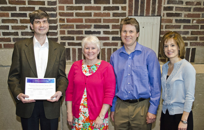 Two men and two women during Research Partnership Award